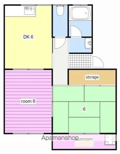 サンハイツ九丁歩Ⅰ【2階】の間取り