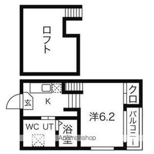 グラード旭ヶ丘【1階】の間取り
