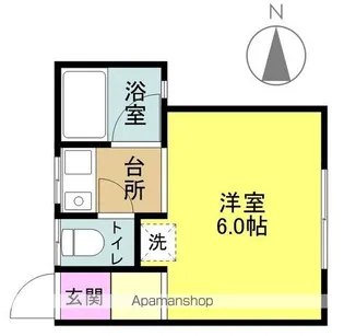 みきの家【201号室】の間取り