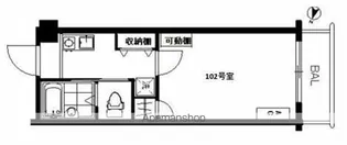 フォセット白楽【1階】の間取り
