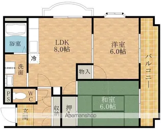 メゾンエース【2階】の間取り