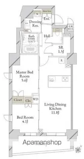 LiveCasa文京千石premier【5階】の間取り