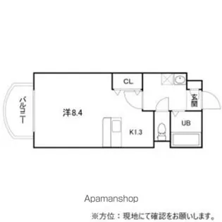 カルフール大通東【3階】の間取り