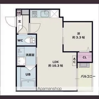 Jack komotohommachi 1【3階】の間取り