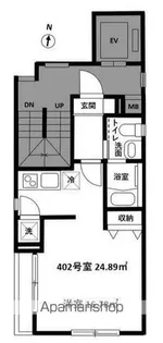 東京都中野区本町4丁目【マンション】の間取り
