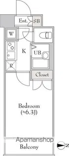 ラサンテ広尾【3階】の間取り