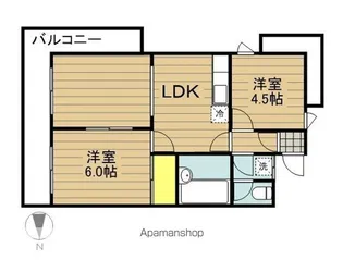 セイビハイツ【305号室】の間取り