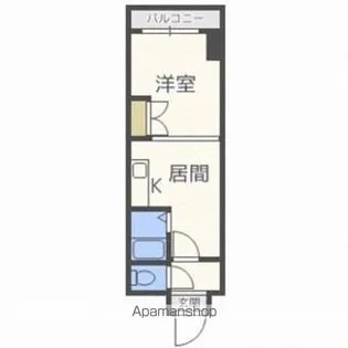 オクタワーズ野幌イーストタワー【401号室】の間取り