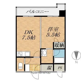 帯広マンション第3【6階】の間取り