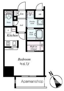 ハーモニーレジデンス東京イーストコア♯004【6階】の間取り