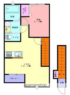 グランコート【202号室】の間取り
