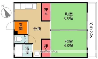 マリンフラット1【202号室】の間取り