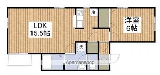トーワ南長潟【2階】の間取り