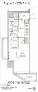 プレミアムフラット東京亀戸【401号室】の間取り