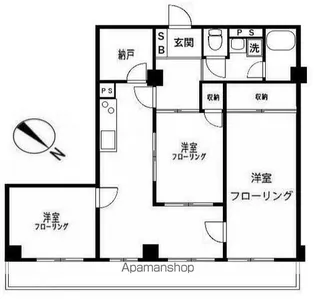 横浜天王町レジデンス【4階】の間取り