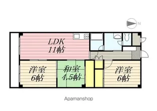 エクセルJUN【2階】の間取り