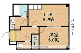 アムール西野【403号室】の間取り