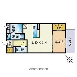 GD OHASHI APARTMENT【102号室】の間取り