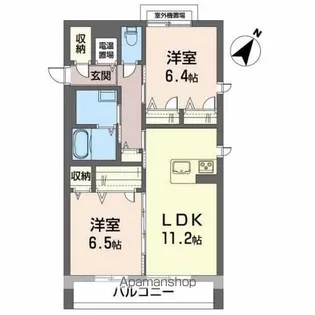 フォーブール馬場町【2階】の間取り