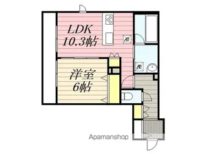 アップフィールド二番館【2階】の間取り
