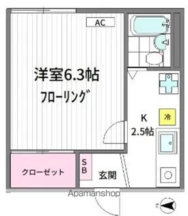カサビアンカ西荻窪【202号室】の間取り