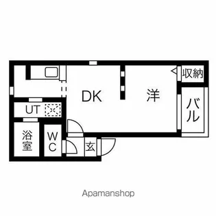 グランコンフォール米野Ⅲ【302号室号室】の間取り