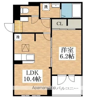 メゾンボヌール【1階】の間取り