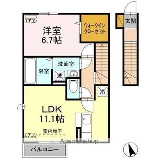 ELYSIUM(エリジオン)【2階】の間取り