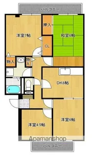 サンビラージュ南柏【2階】の間取り
