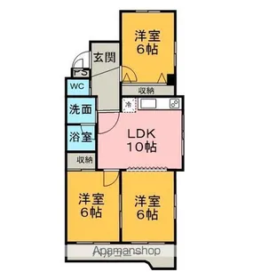 グランドール・富貴【4-C号室】の間取り