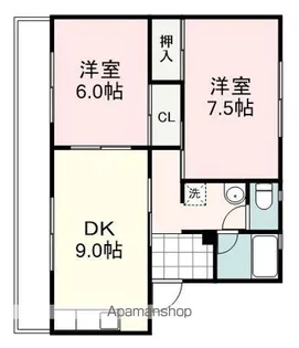 有賀ハイツ【305号室】の間取り