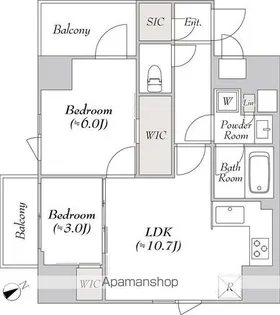 ルミーク三軒茶屋【5階】の間取り