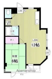 シャンポール稔台【3階】の間取り