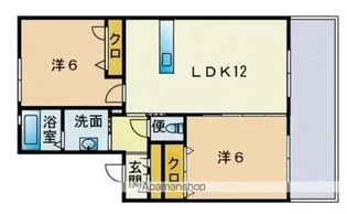 アトランティ土井【206号室】の間取り