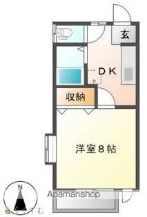 コーポ向陵【203号室】の間取り