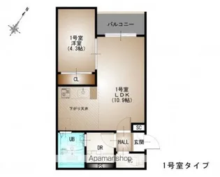 REGALEST 西広島駅【301号室号室】の間取り