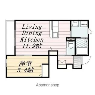 フォーレ飯山満【1階】の間取り