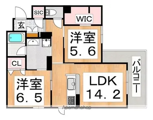 メゾンエディアン新金岡【3階】の間取り