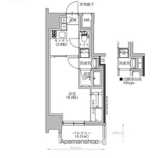 TENAS泉【1101号室】の間取り