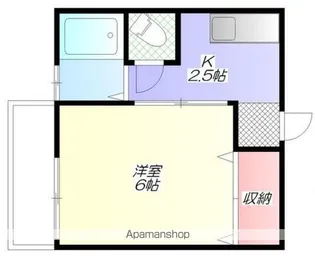 コーポ明日香【1階】の間取り