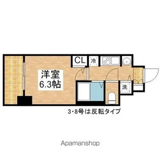 プレサンス金山グリーンパークス【12階】の間取り