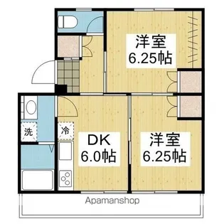 アルト堀江 3号棟【.303号室】の間取り
