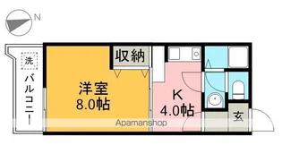コーポ西村Ⅱ【1階】の間取り