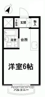 シャトーキミ【213号室】の間取り