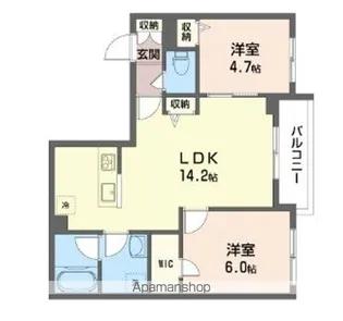 EKOLU PONDII【3階】の間取り