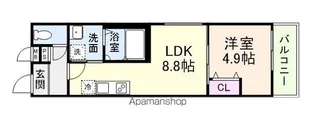フジパレス杉本町ノース【3階】の間取り