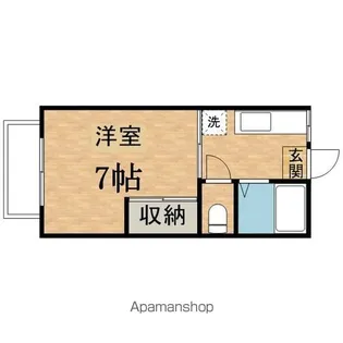 幸栄ハイツ【2階】の間取り