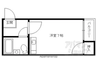 大隅ビル【405号室】の間取り