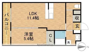 SJT HAMAKITA【2階】の間取り