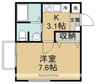 埼玉県川越市旭町2丁目【アパート】の間取り